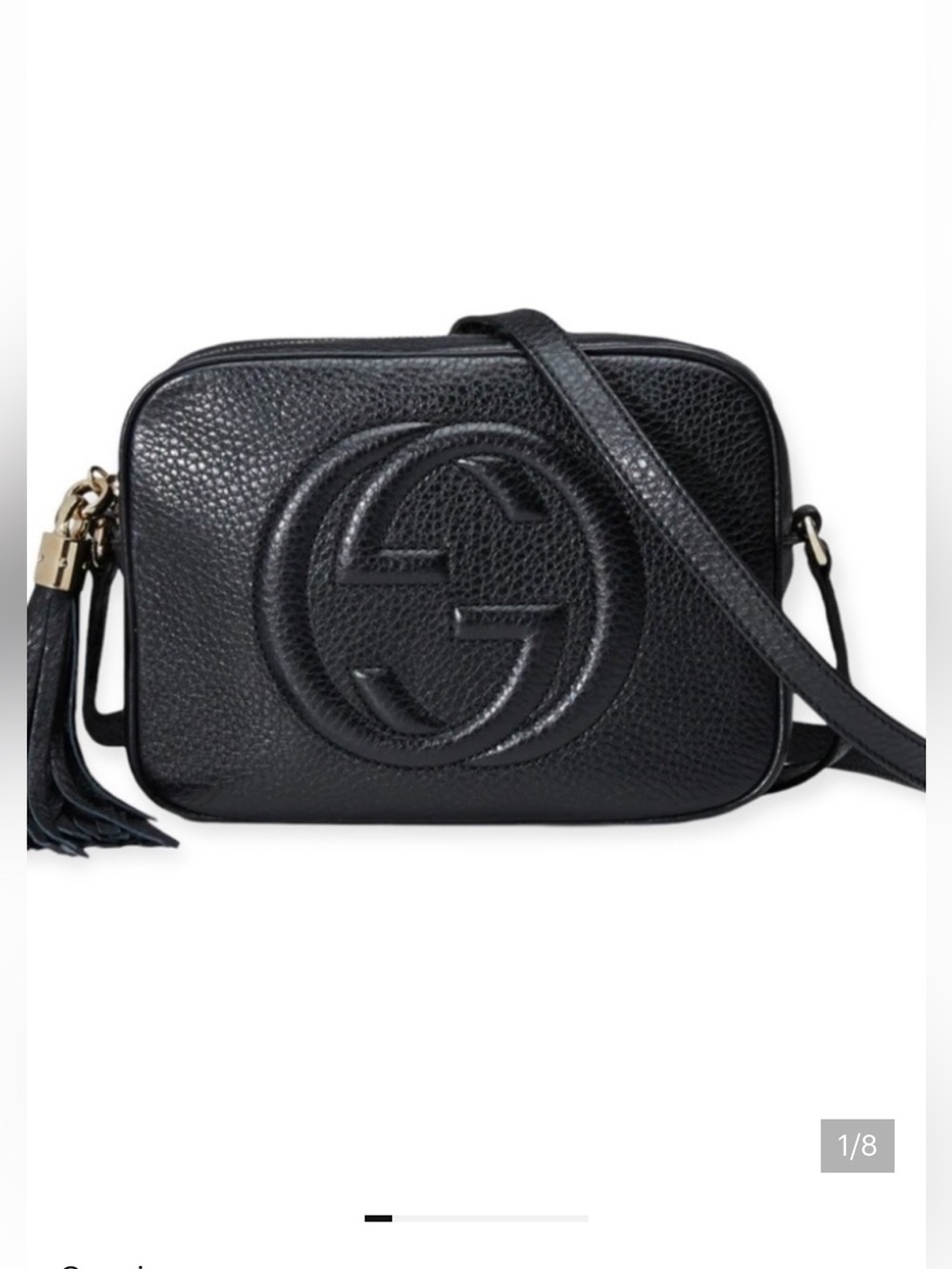 Gucci disco soho crossbody bag in black